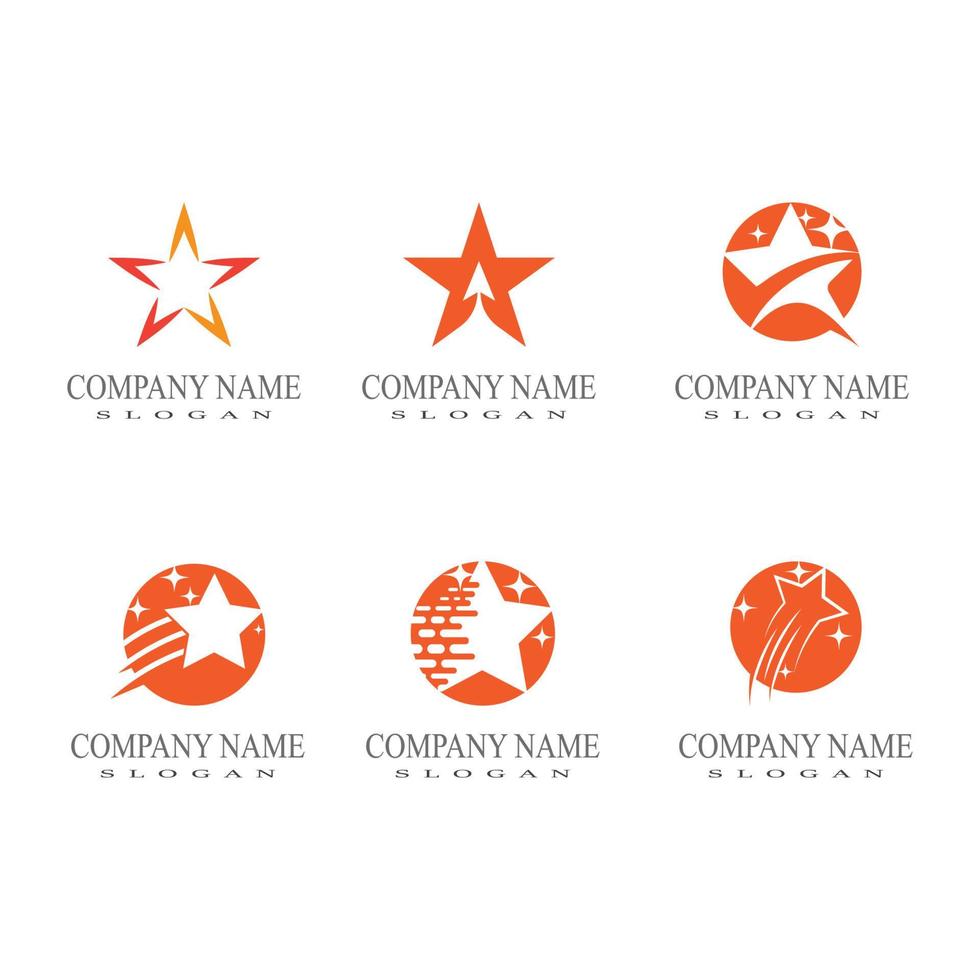 Estrela logotipo ilustração vetor e símbolo Projeto