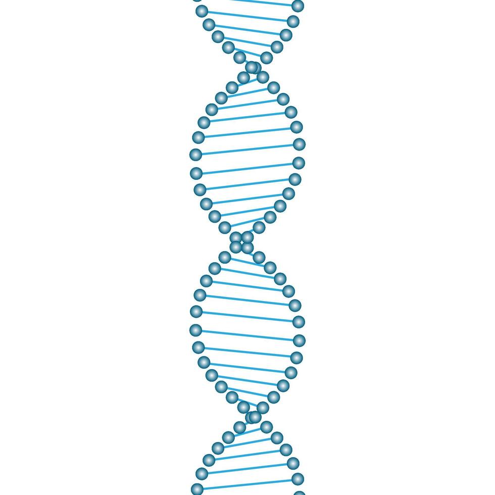 abstrato dna vertente símbolo. vetor