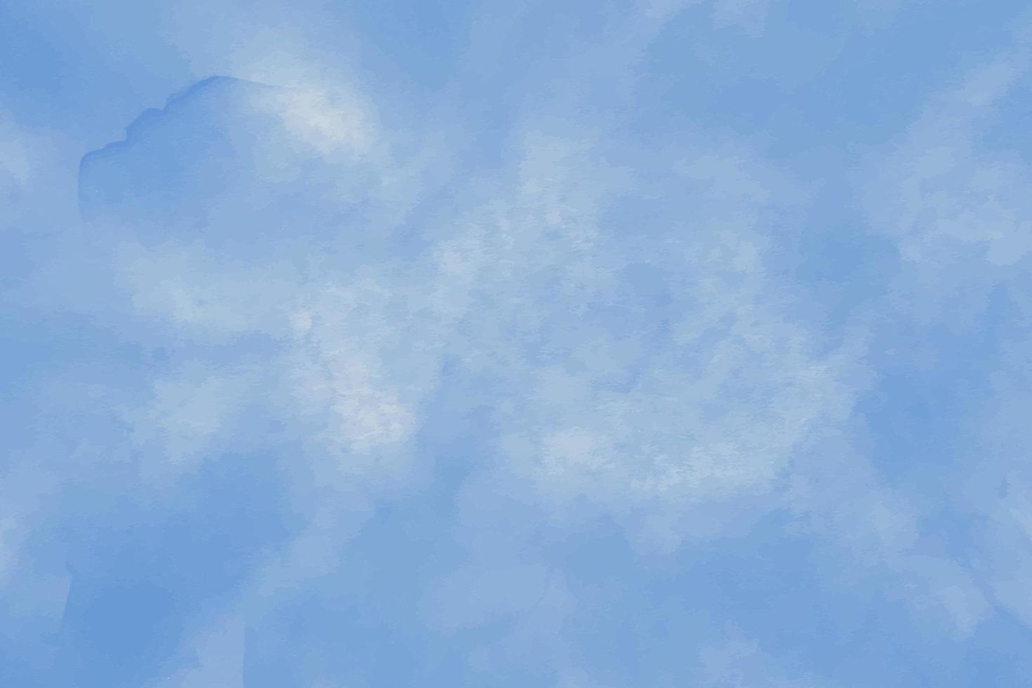 fundo de céu pastel aquarela pintado à mão vetor