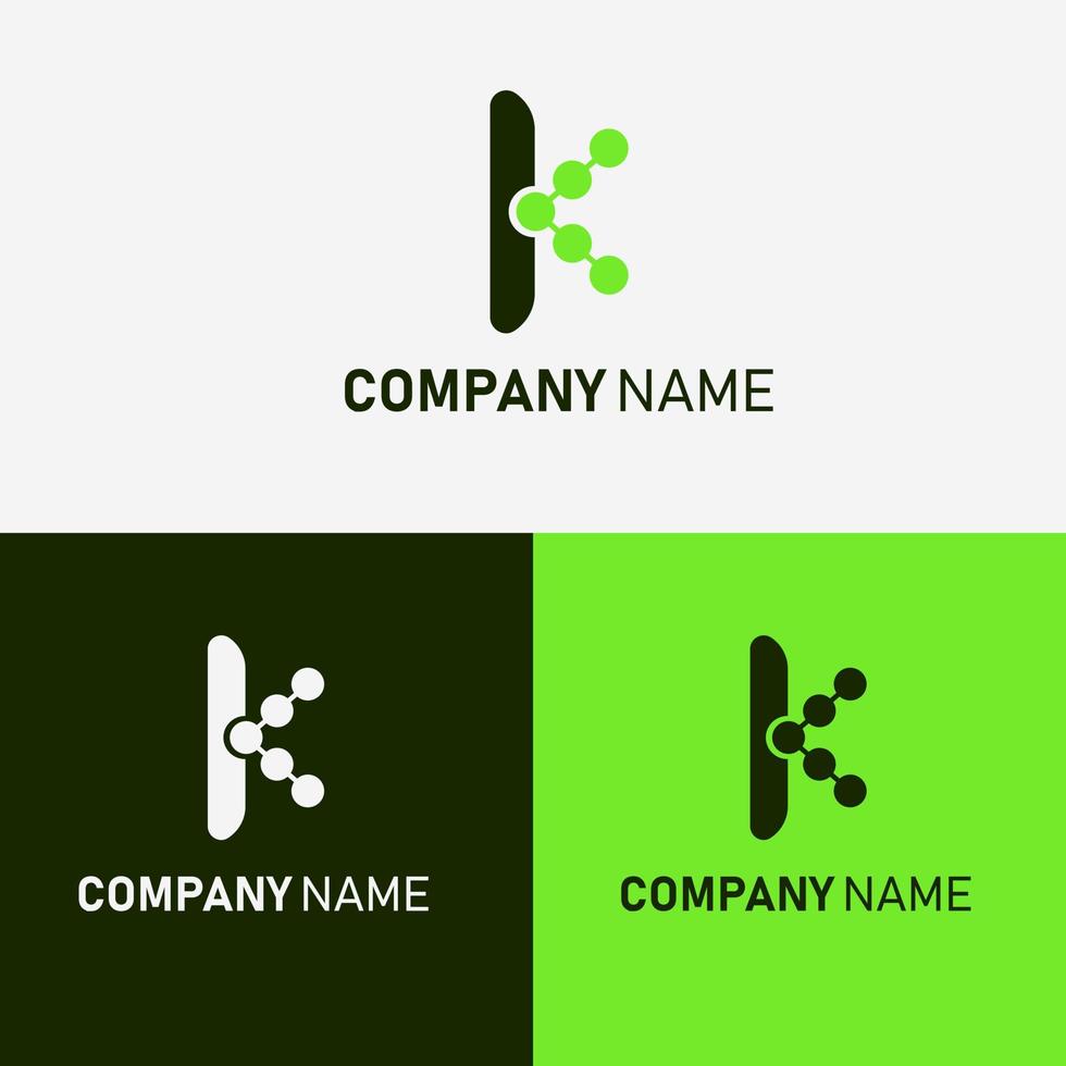 gracioso carta k logotipo. com uma limpar \ limpo e profissional estilo este ternos seu o negócio vetor
