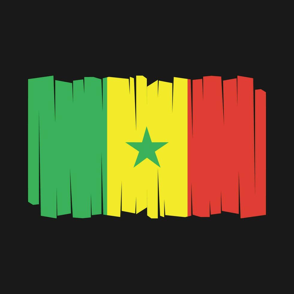 vetor bandeira senegal