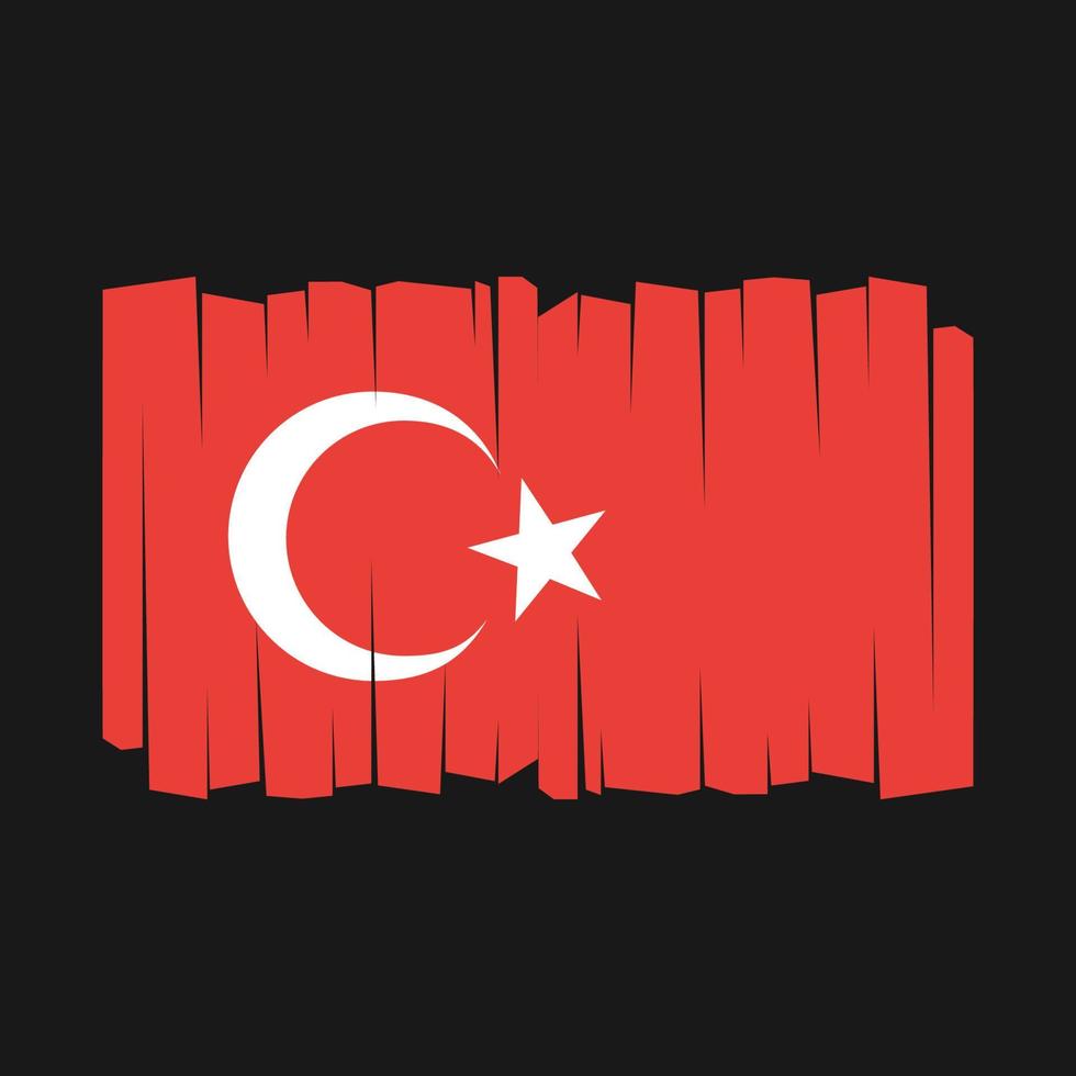 vetor bandeira da Turquia