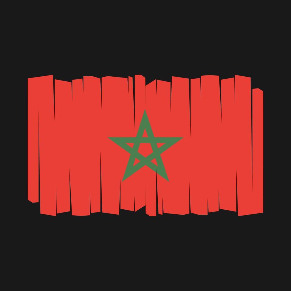 vetor de bandeira de Marrocos