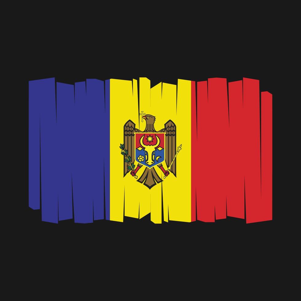 vetor bandeira da moldova