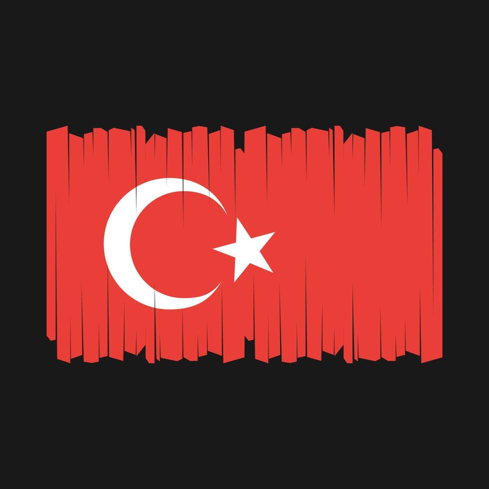 vetor bandeira da Turquia