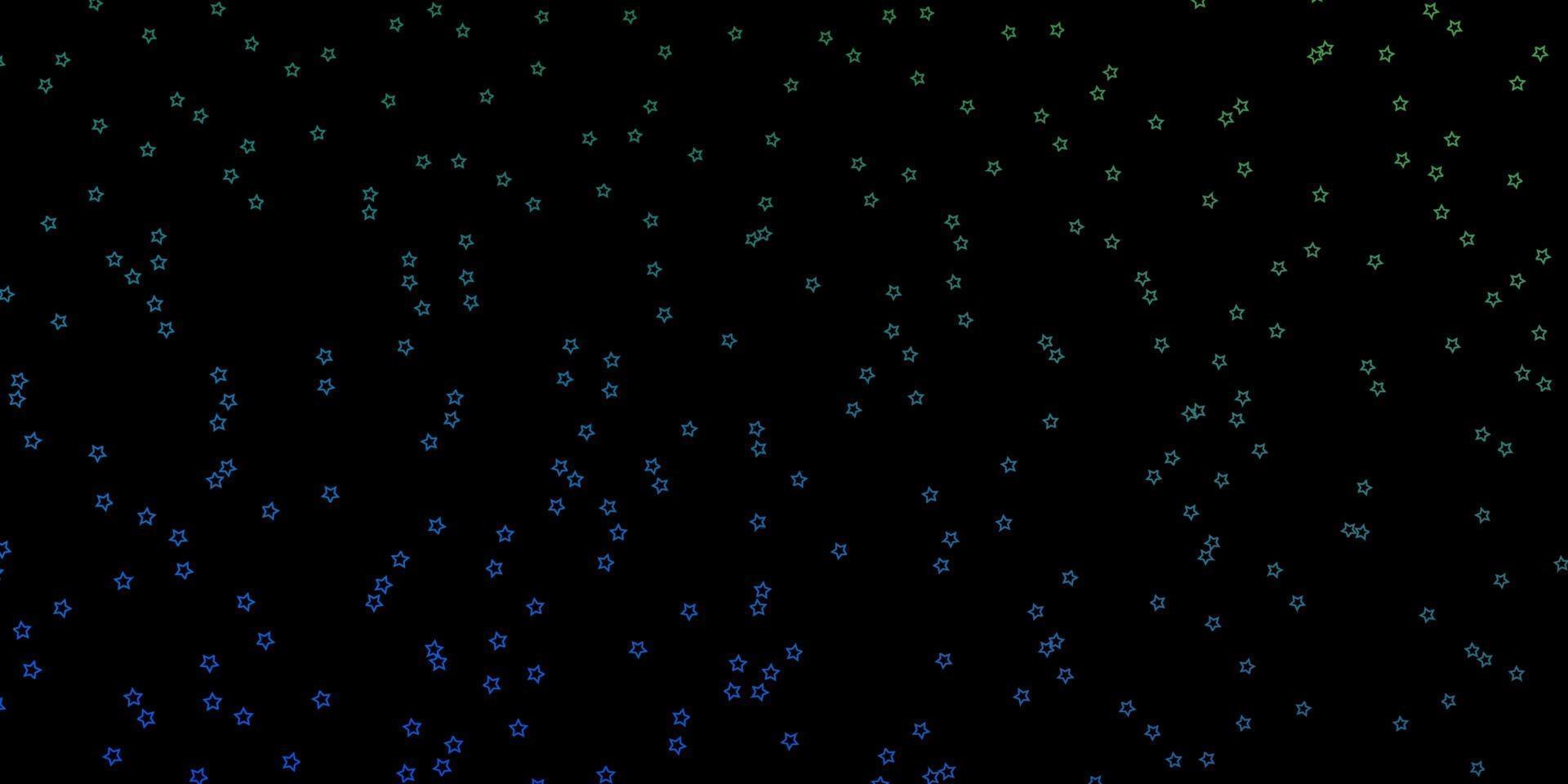 fundo vector azul escuro, verde com estrelas coloridas.