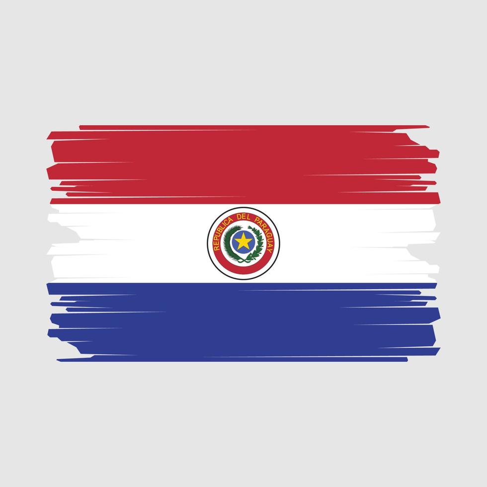 Paraguai bandeira ilustração vetor