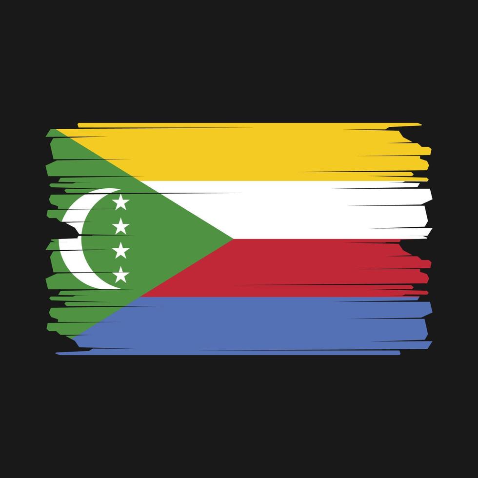 Comores bandeira ilustração vetor