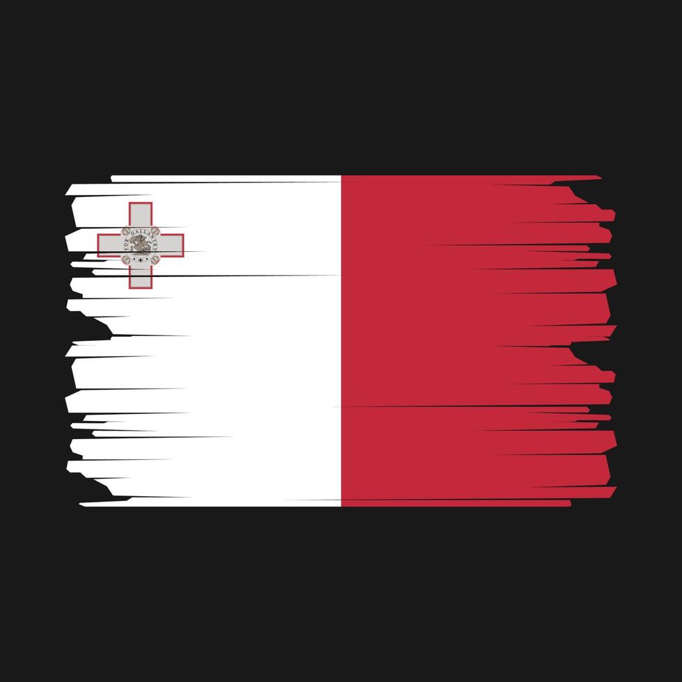 Malta bandeira ilustração vetor