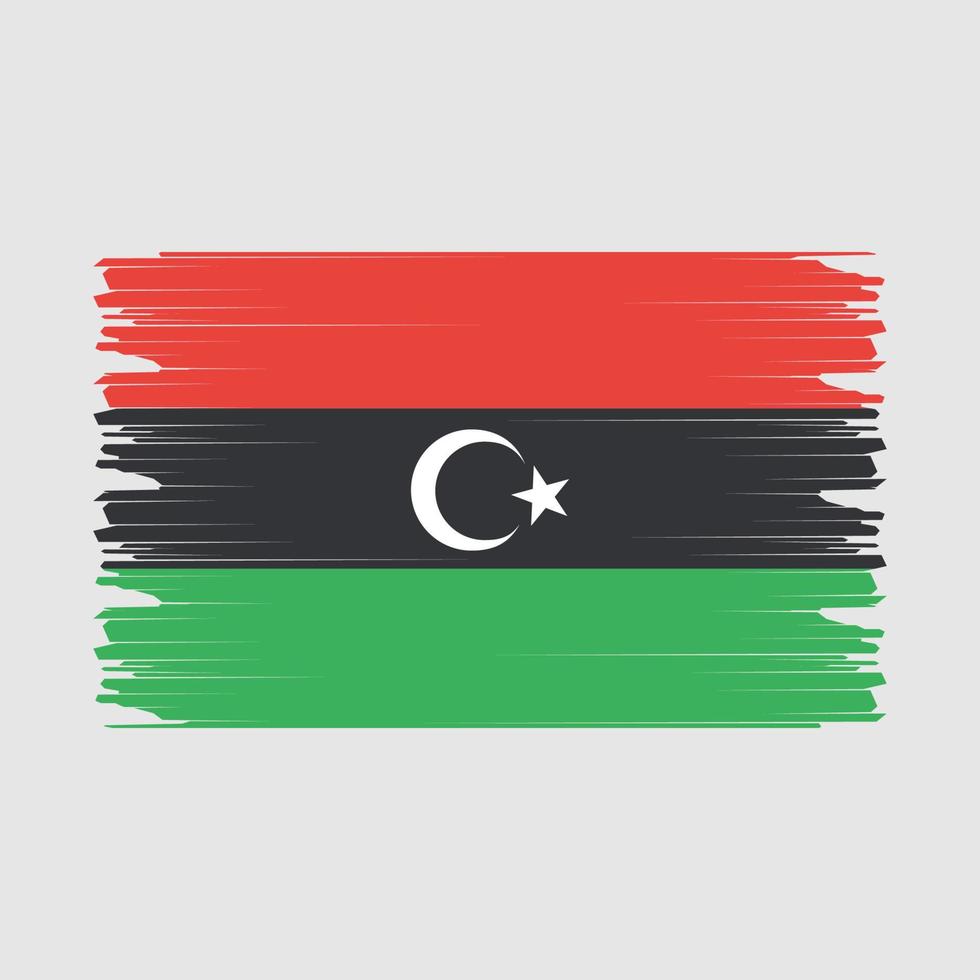 Líbia bandeira ilustração vetor