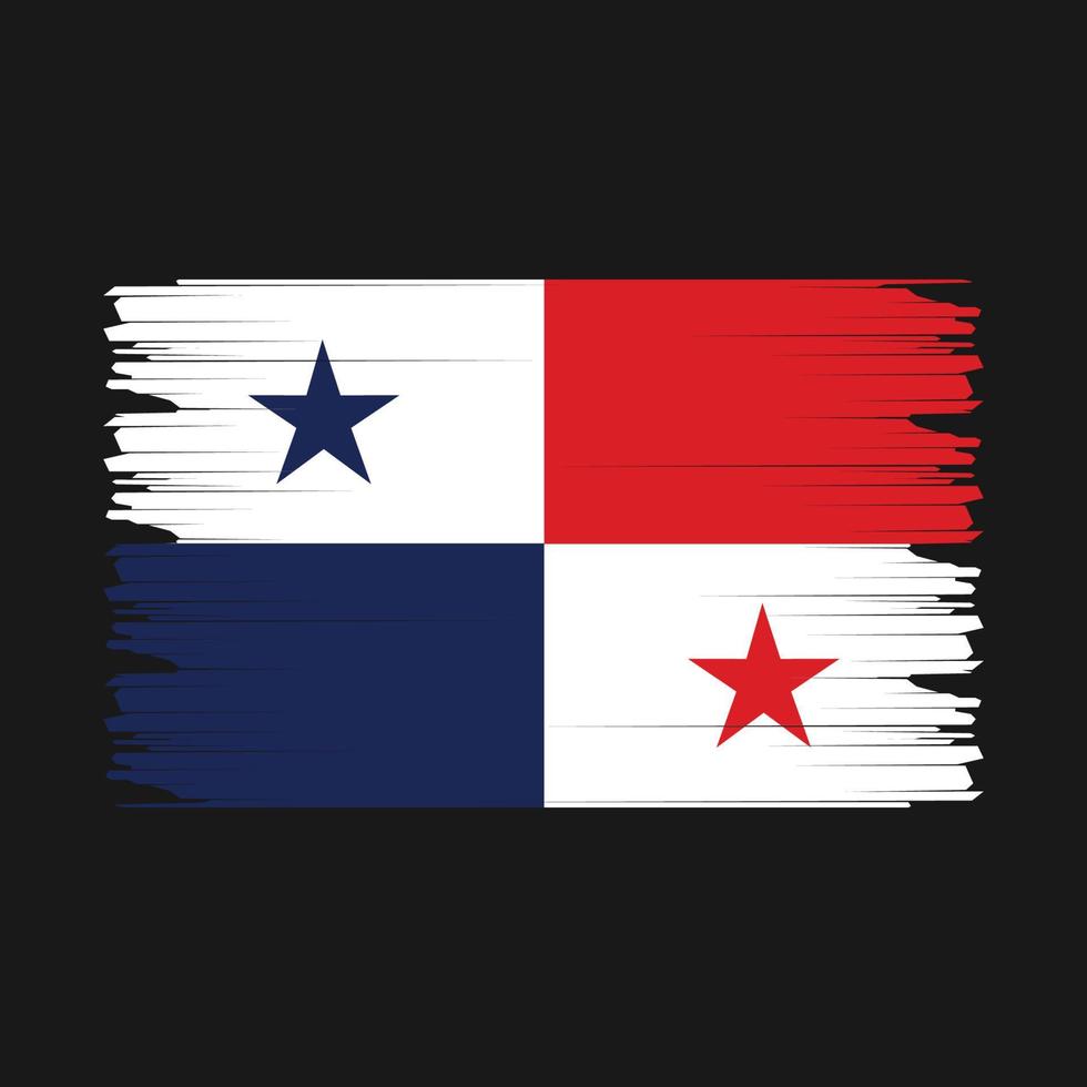 Panamá bandeira ilustração vetor