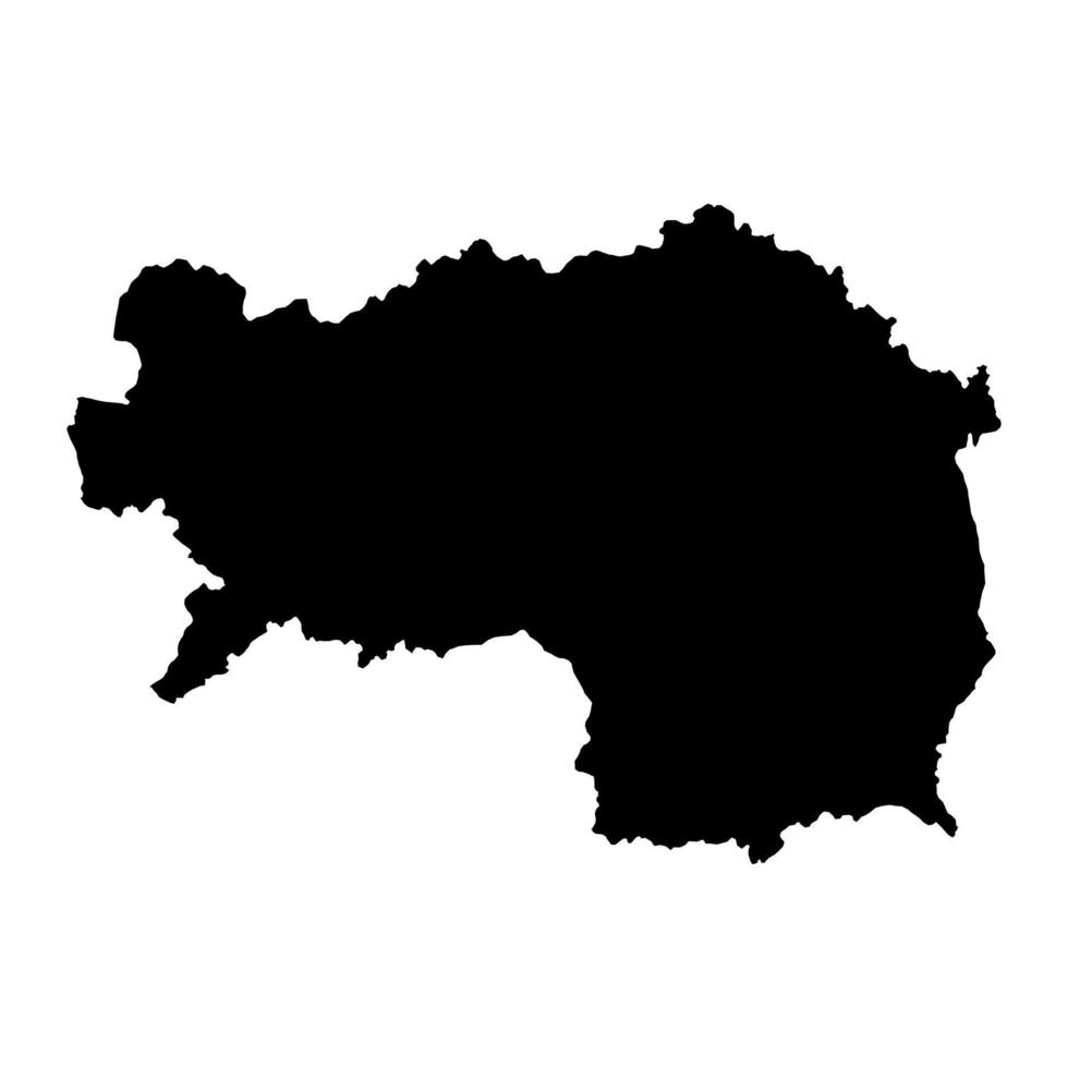 estíria Estado mapa do Áustria. vetor ilustração.