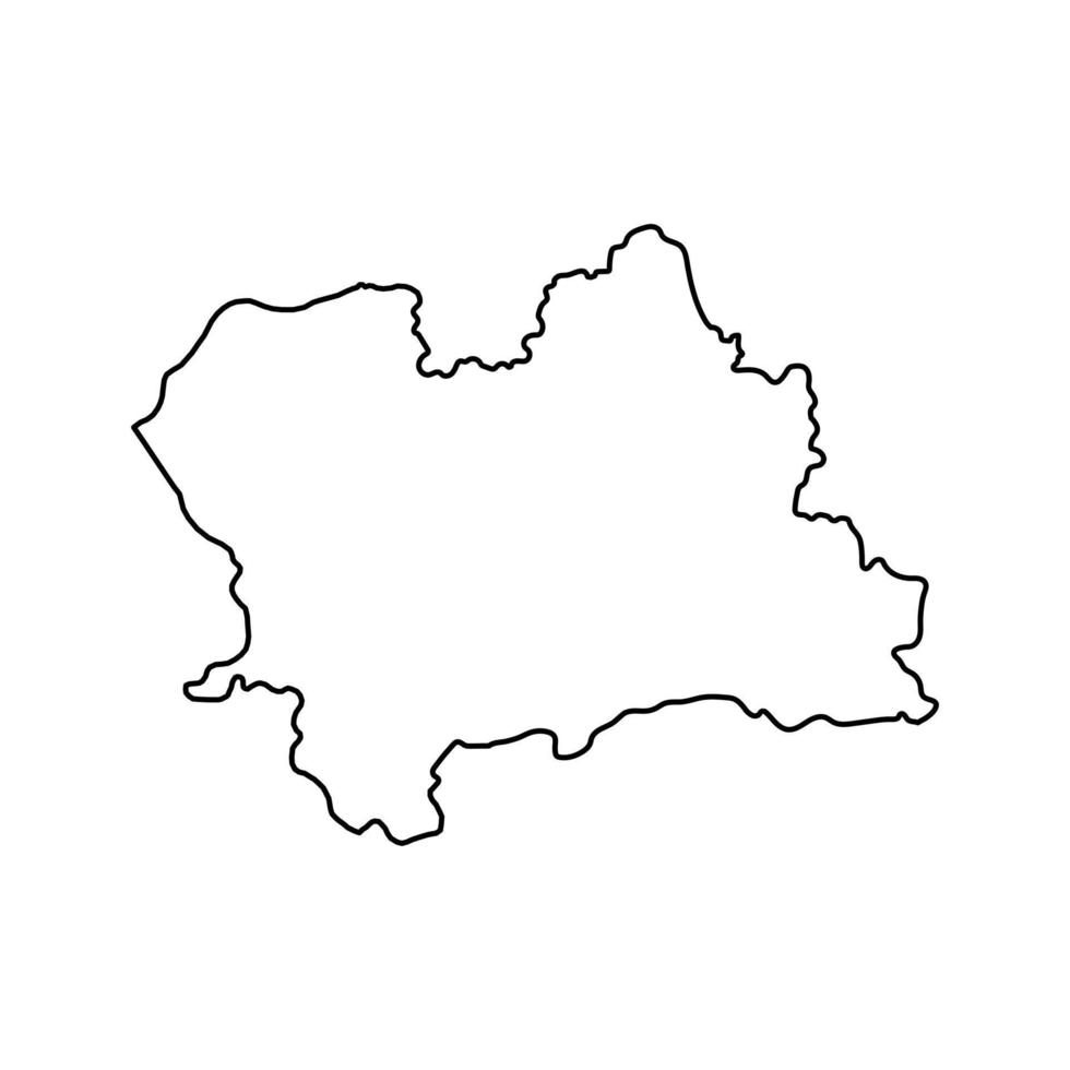 zilina mapa, região do Eslováquia. vetor ilustração.