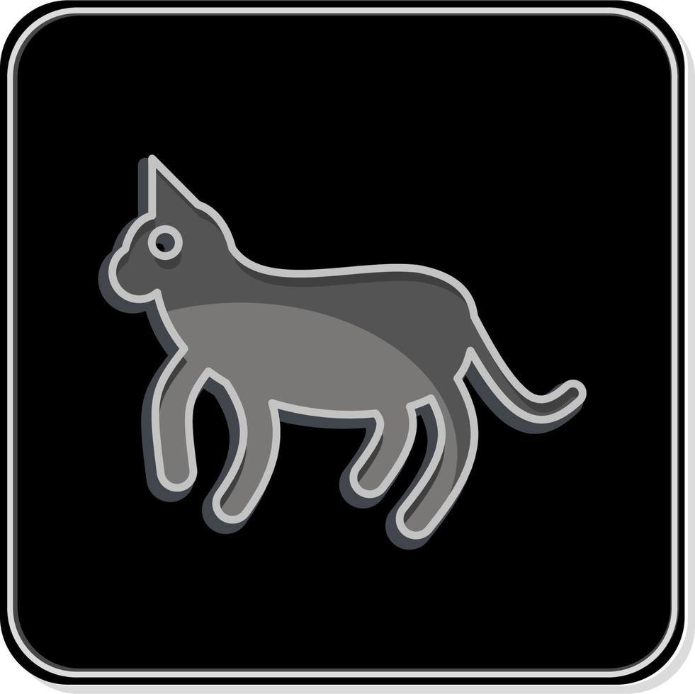 ícone gato. relacionado para doméstico animais símbolo. simples Projeto editável. simples ilustração vetor