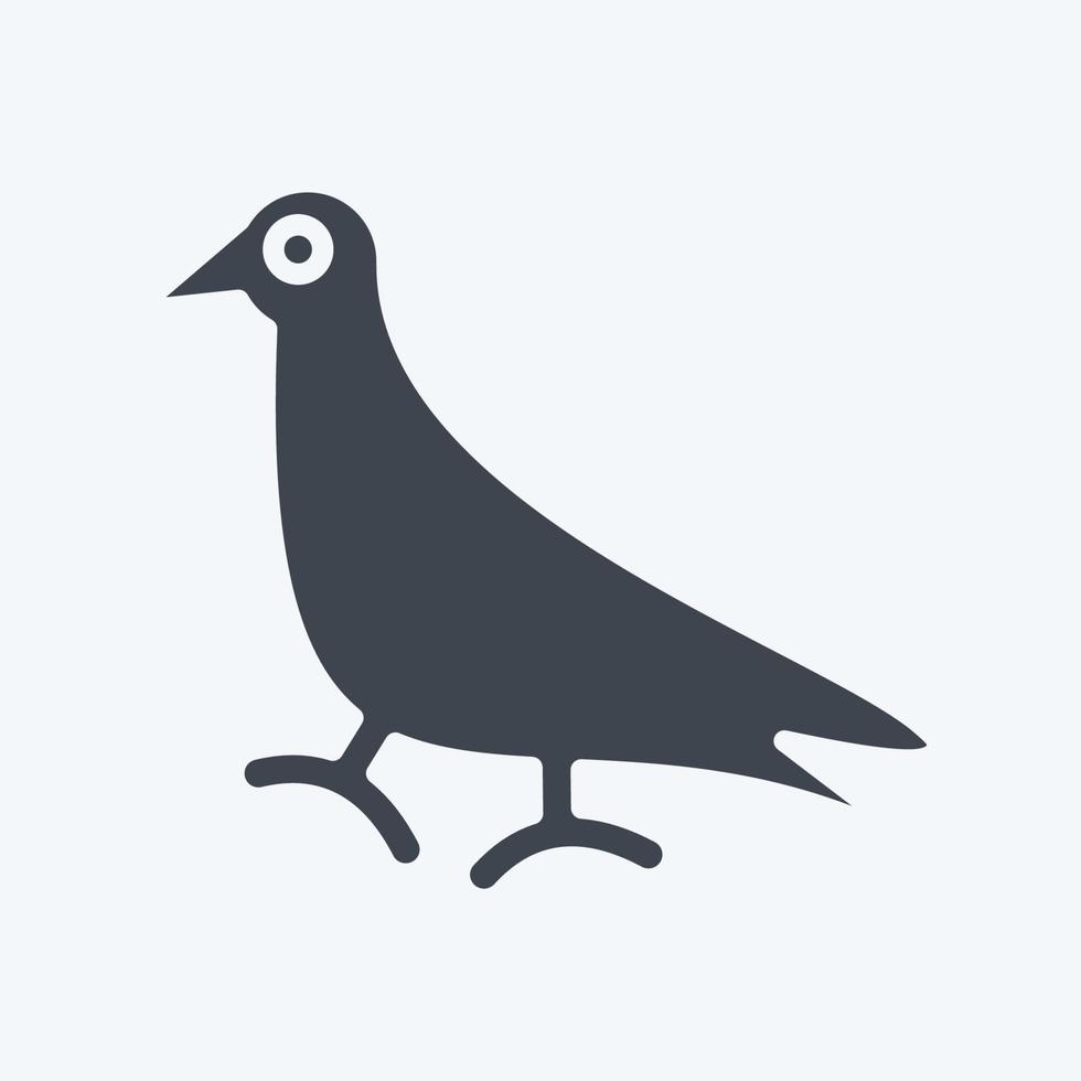 ícone Pombo. relacionado para doméstico animais símbolo. simples Projeto editável. simples ilustração vetor