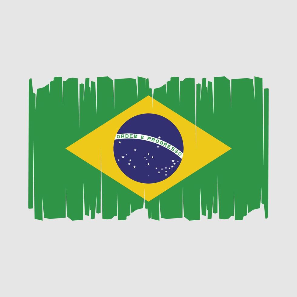 ilustração vetorial de bandeira do brasil vetor