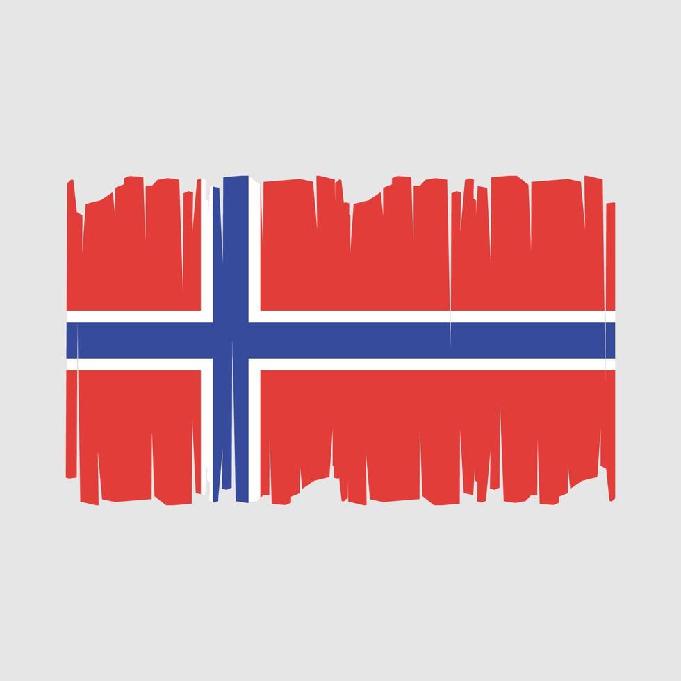 Noruega bandeira vetor ilustração