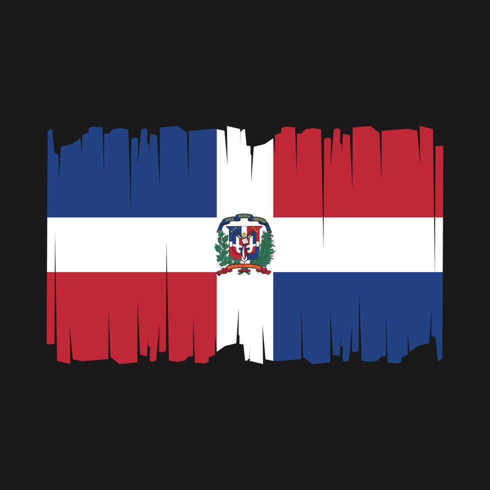 dominicano república bandeira vetor ilustração