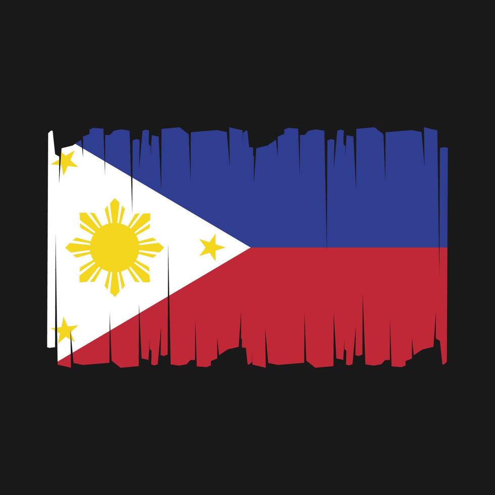 Filipinas bandeira vetor ilustração