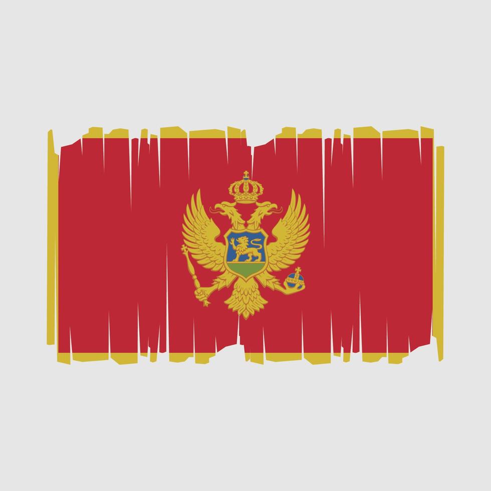 Montenegro bandeira vetor ilustração