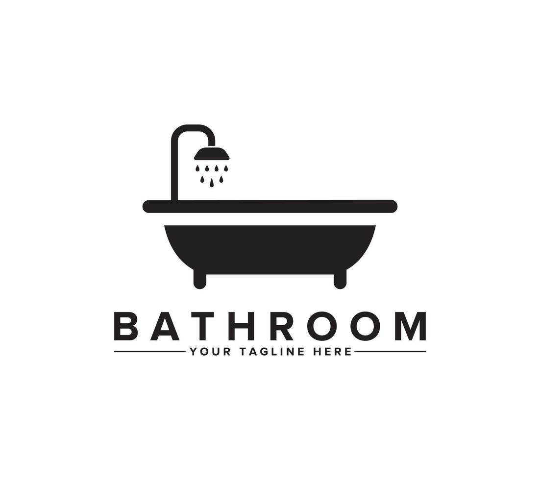 banheiro logotipo ou ícone Projeto em branco fundo, vetor ilustração.