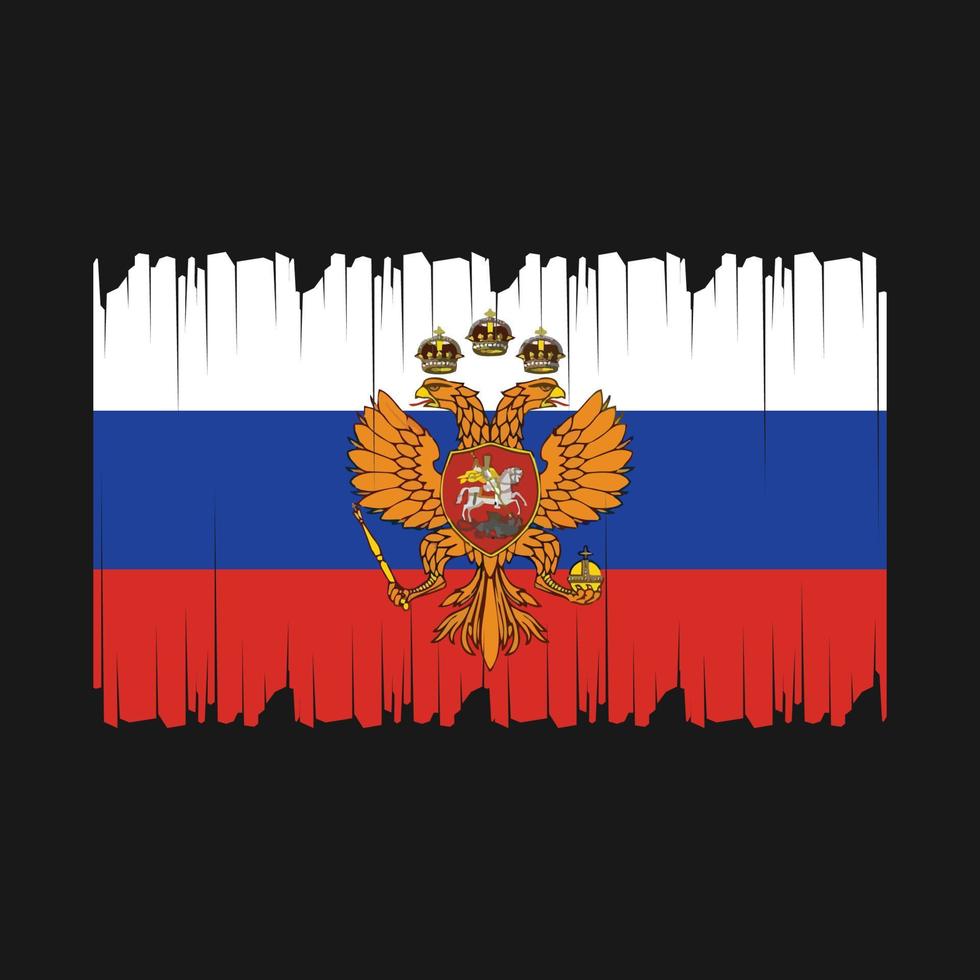 Rússia bandeira vetor ilustração