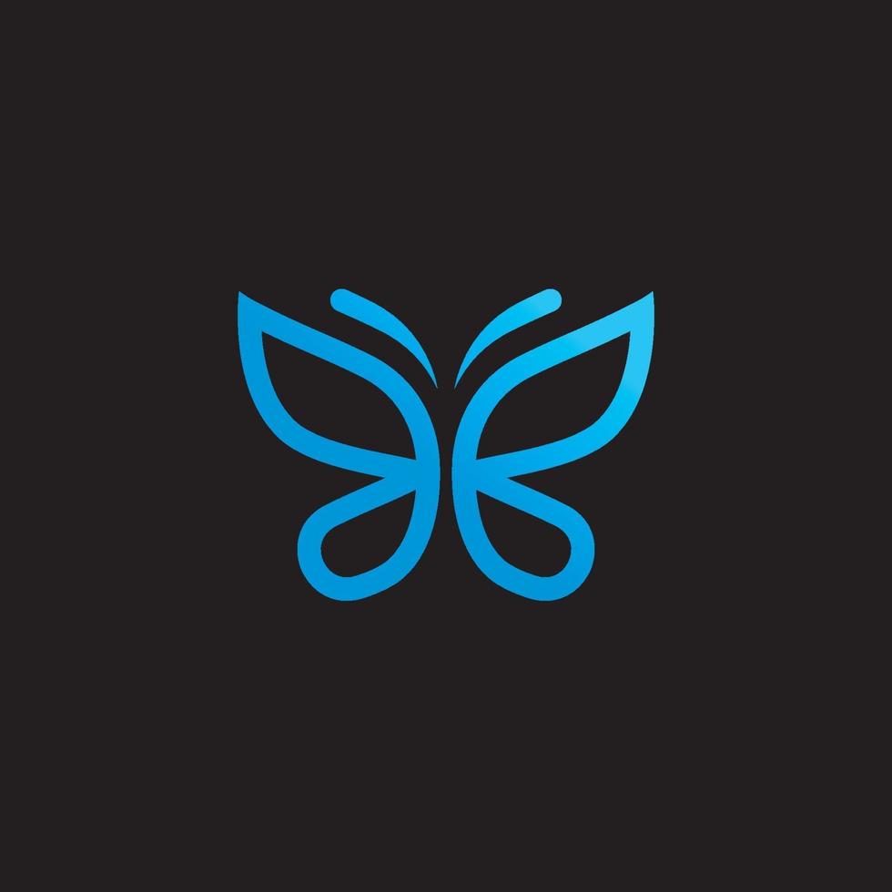 modelos de design de logotipo de borboleta vetor