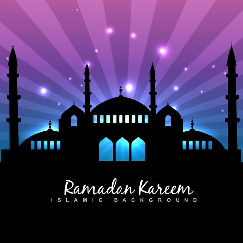 fundo de ramadan kareem vetor