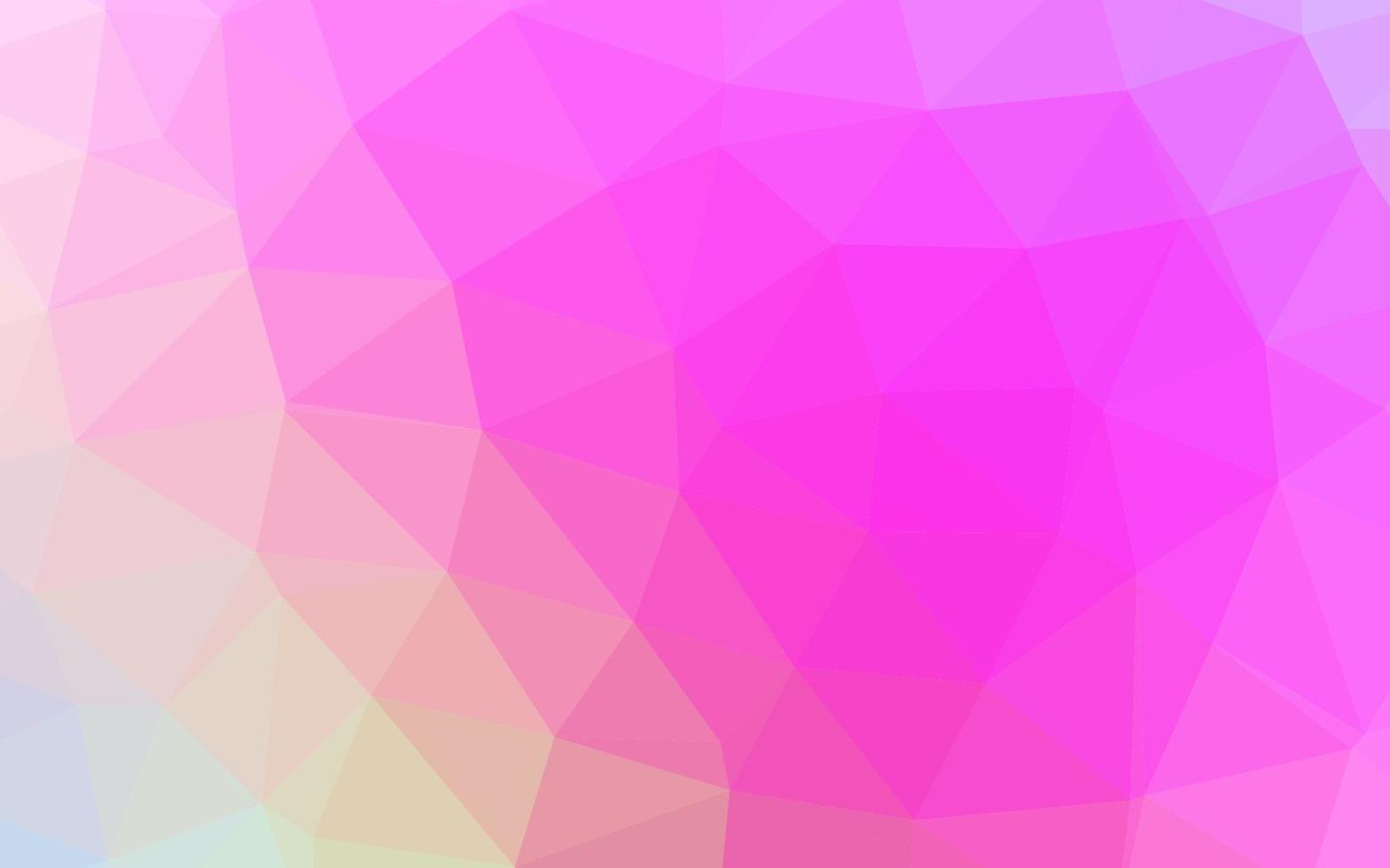 padrão poligonal de vetor rosa claro.