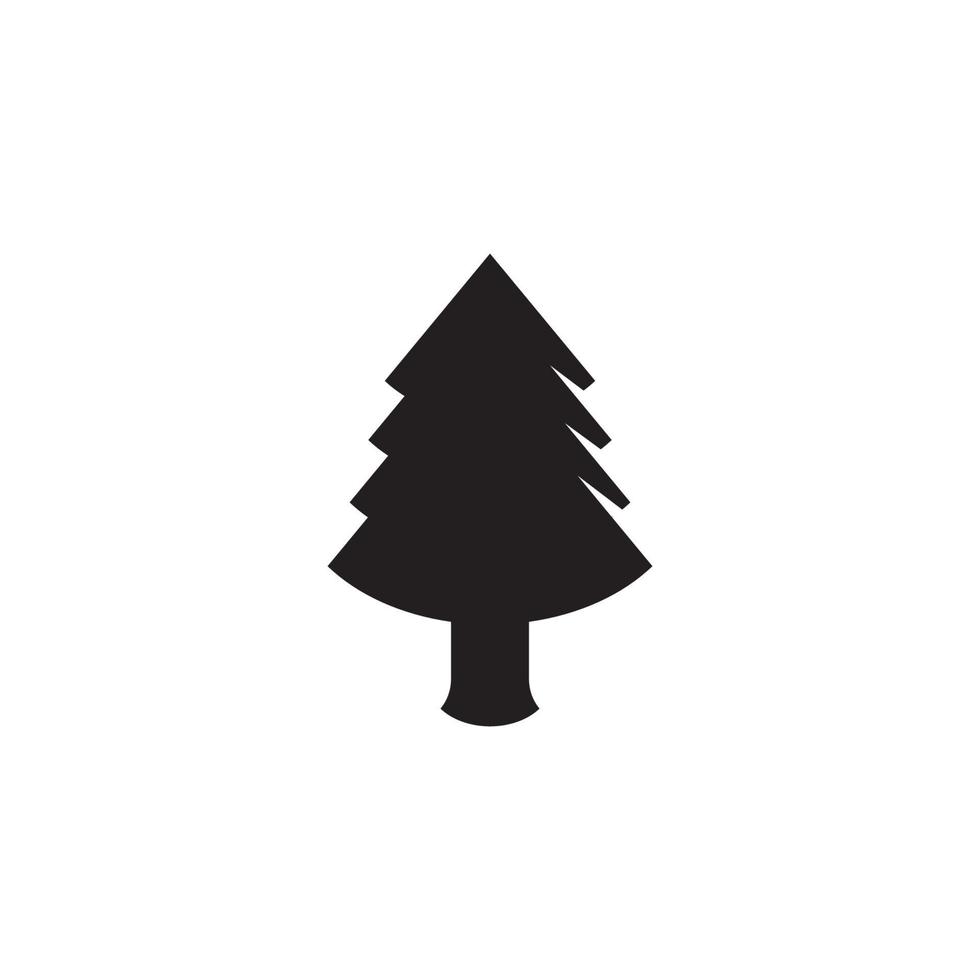 ícone de pinheiro, ilustração vetorial vetor