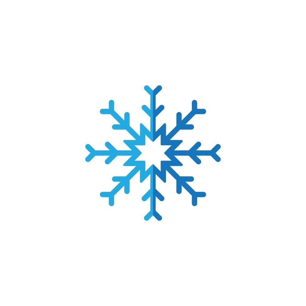 ícone de sinal de floco de neve, ilustração vetorial vetor