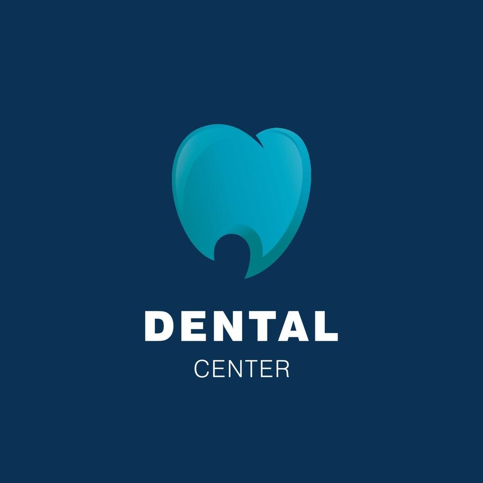 vetor de logotipo de clínica odontológica e ícone médico