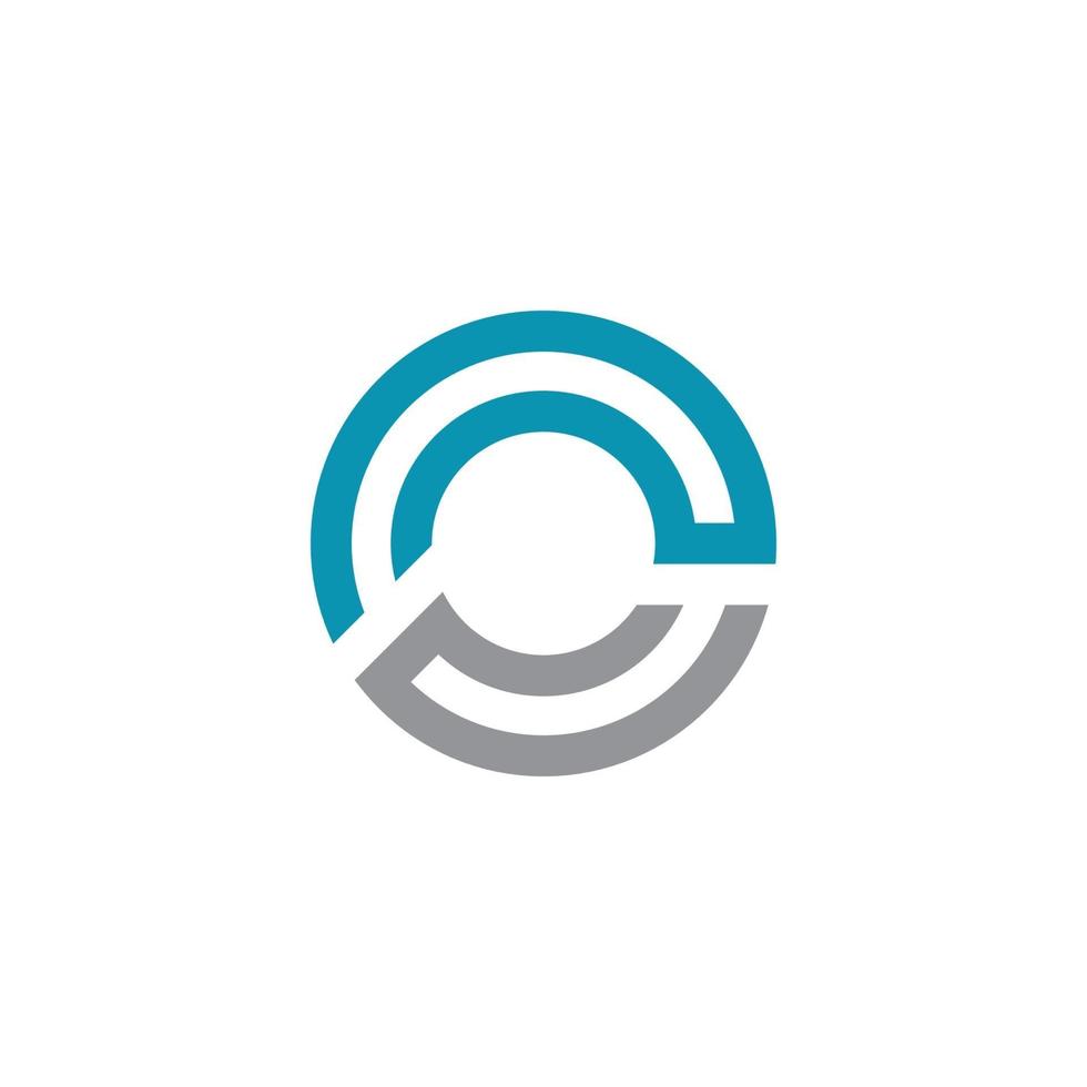 vetor do logotipo do círculo e design do ícone