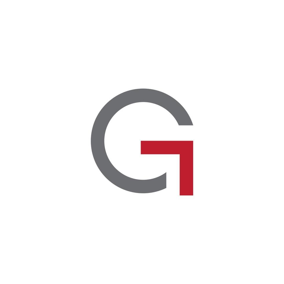 modelo de design de vetor de ícone de logotipo de iniciais g