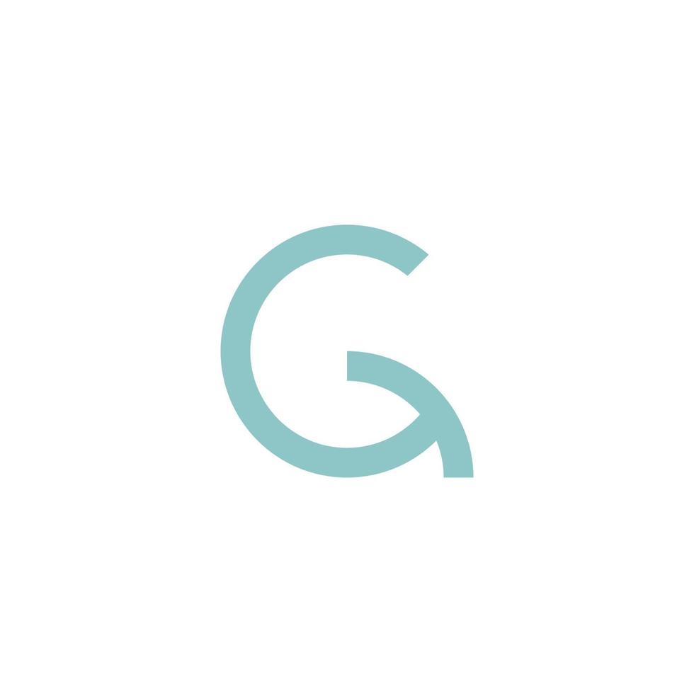 modelo de design de vetor de ícone de logotipo de iniciais g