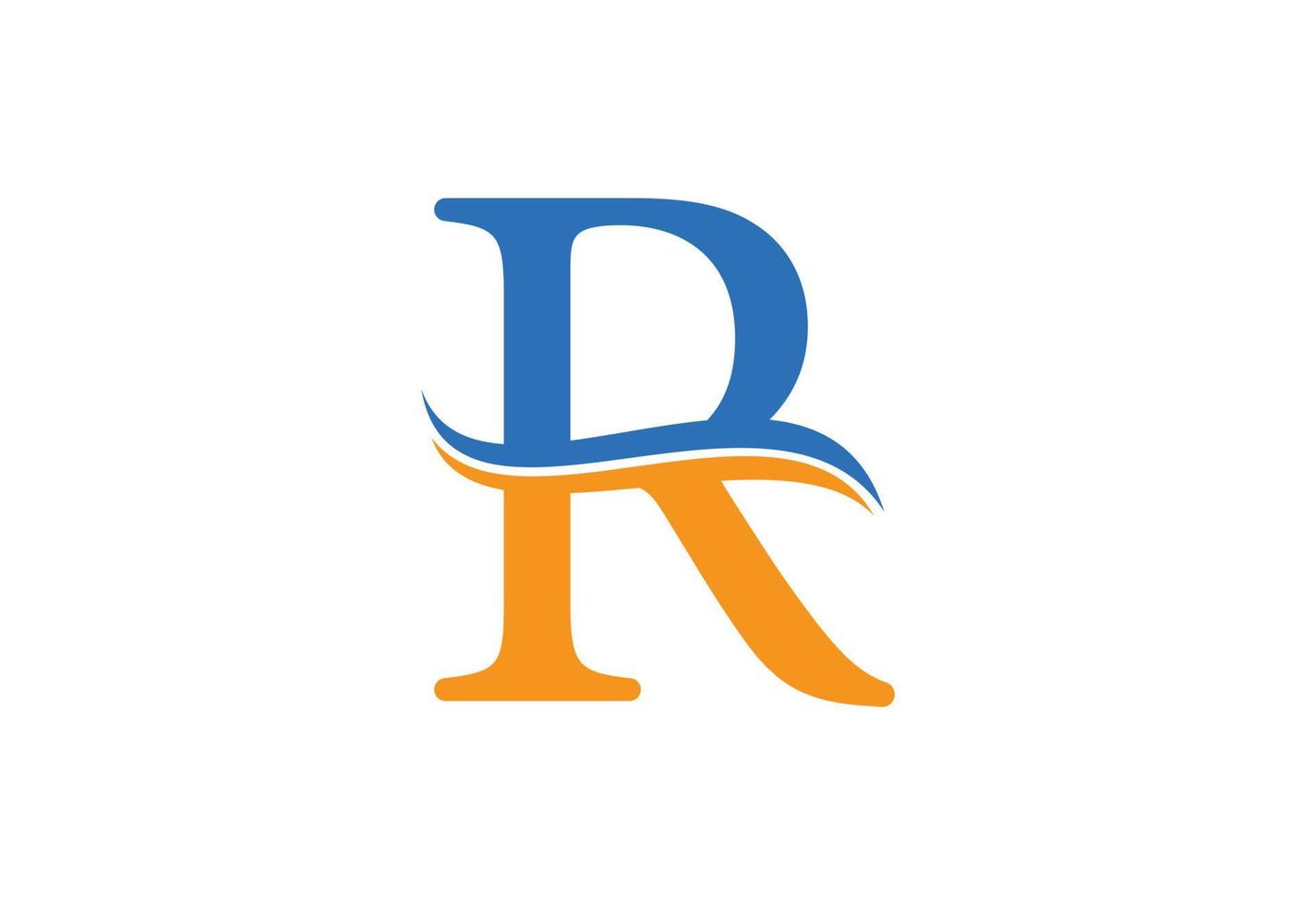 inicial carta r logotipo Projeto modelo, vetor ilustração