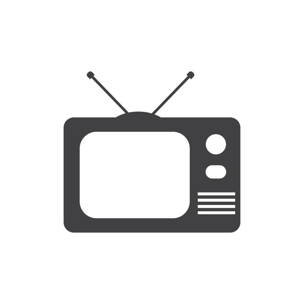 ilustração vetorial do logotipo do ícone da televisão vetor