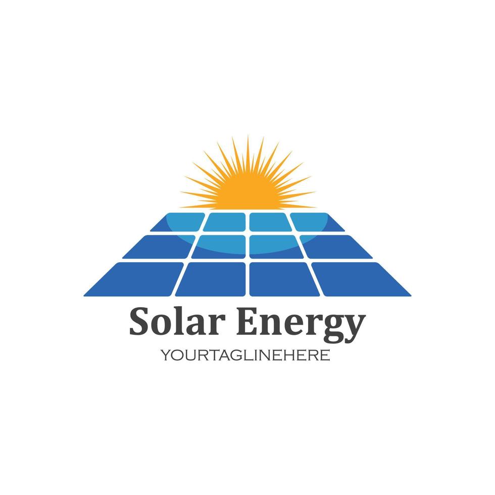 solar painel logotipo vetor ícone do natural