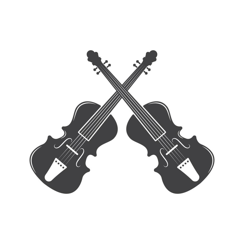 violino ícone vetor ilustração Projeto