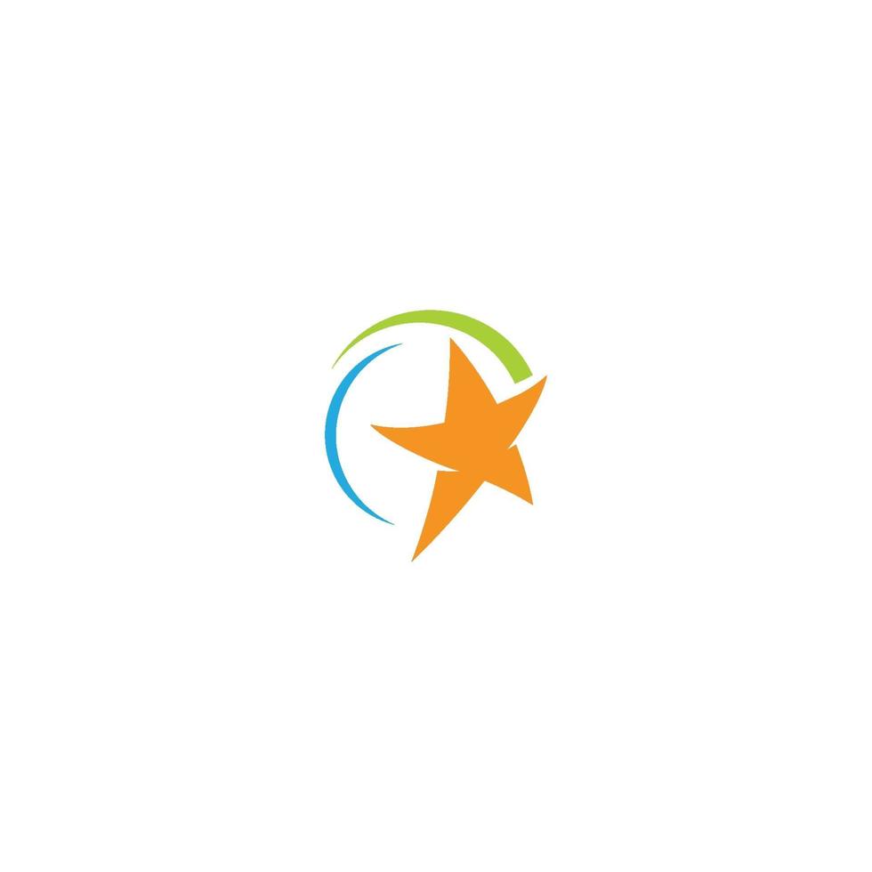 estrela logotipo modelo vector ícone ilustração design