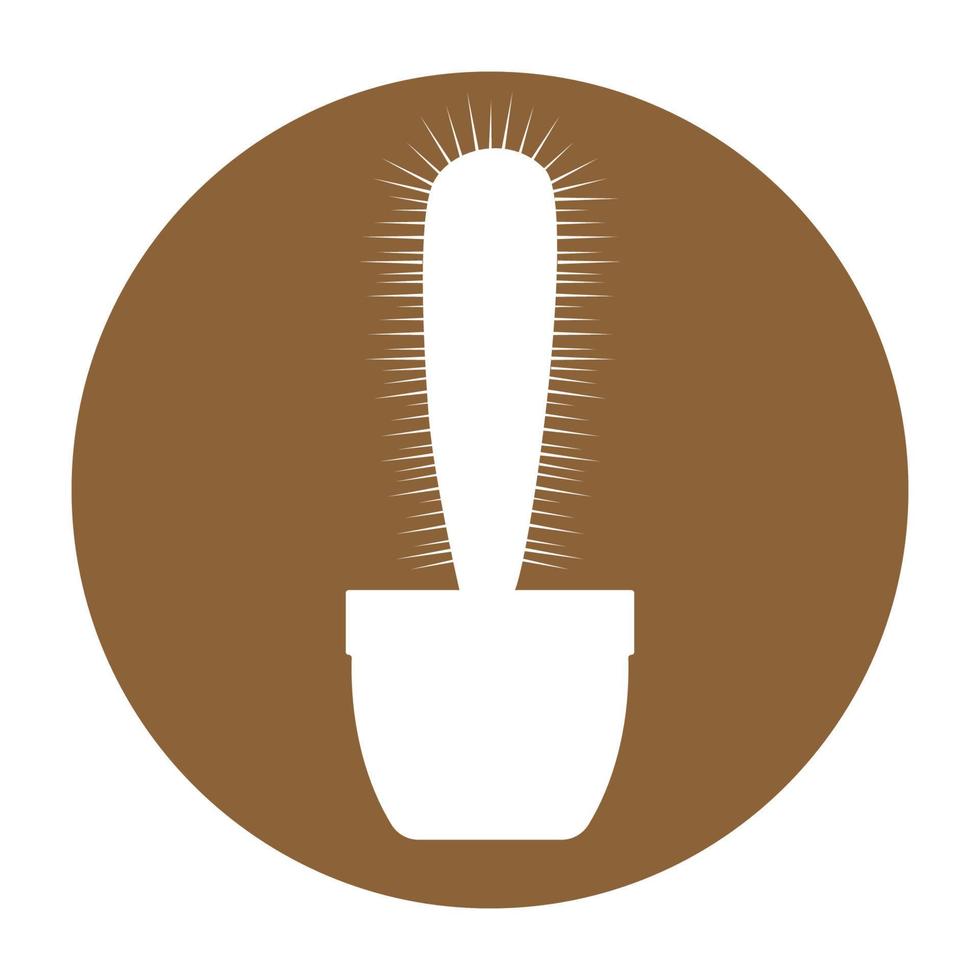 ícone de planta de cacto vetor