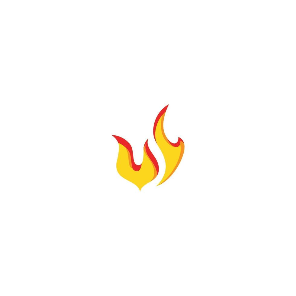 ícone de vetor de modelo de logotipo de chama de fogo
