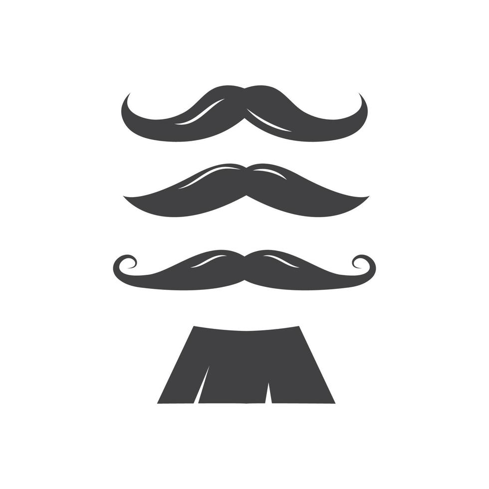 bigode ícone vetor ilustração Projeto