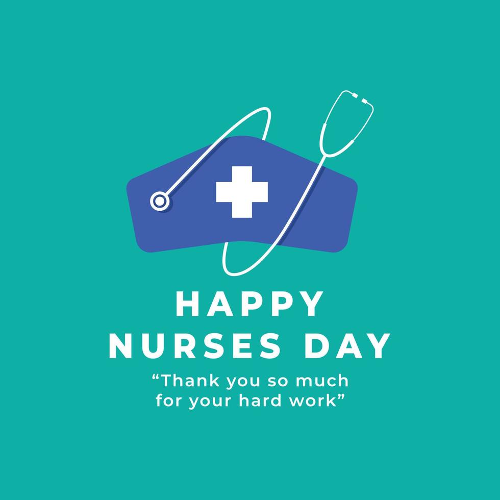 obrigado você enfermeiros. internacional enfermeiras dia Projeto modelo vetor