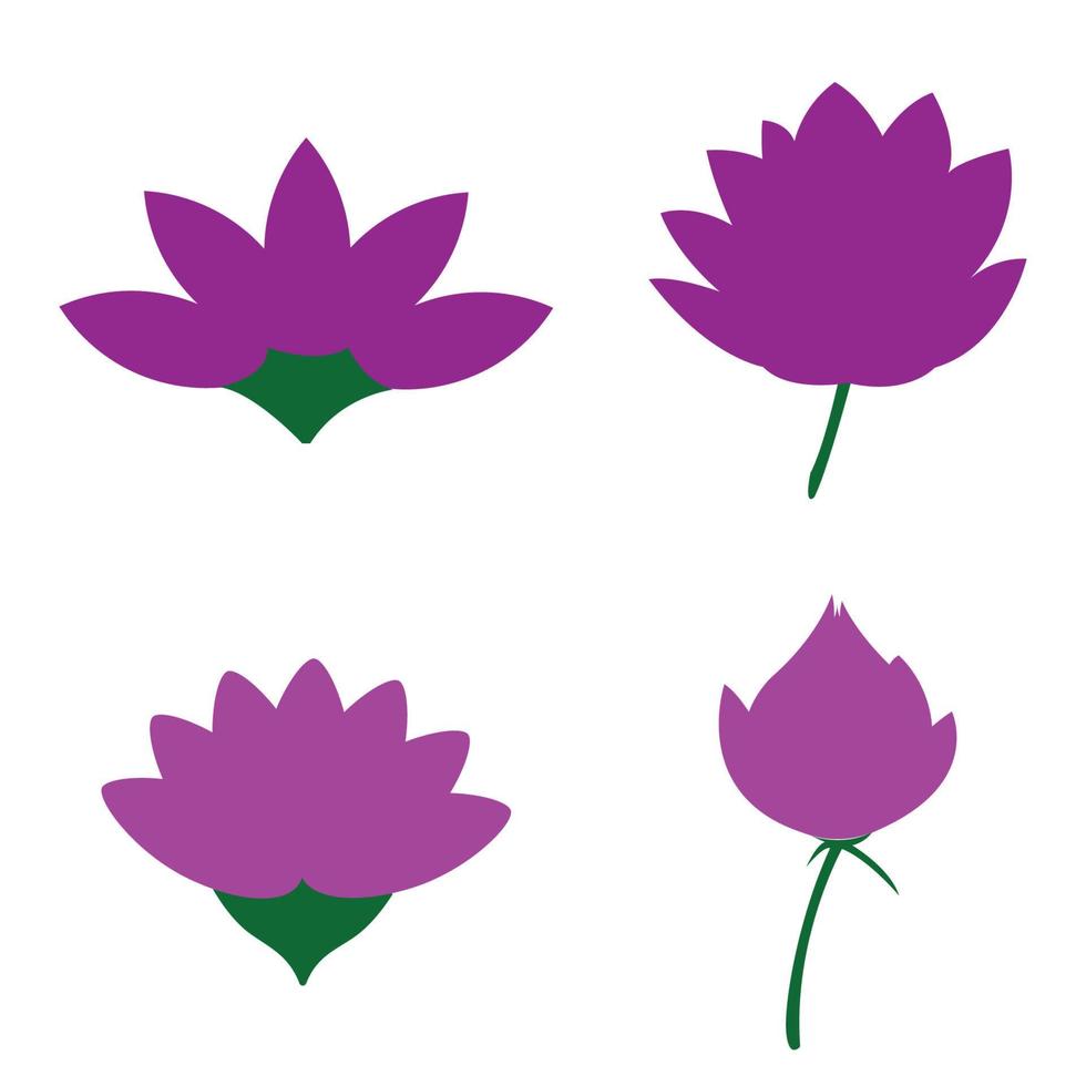 ícone de flor de lótus vetor