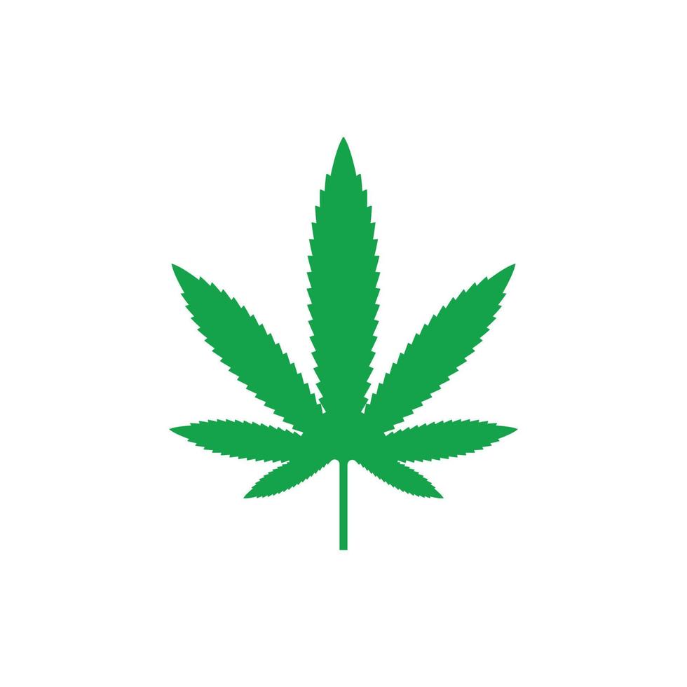 cannabis folha vetor ícone ilustração Projeto