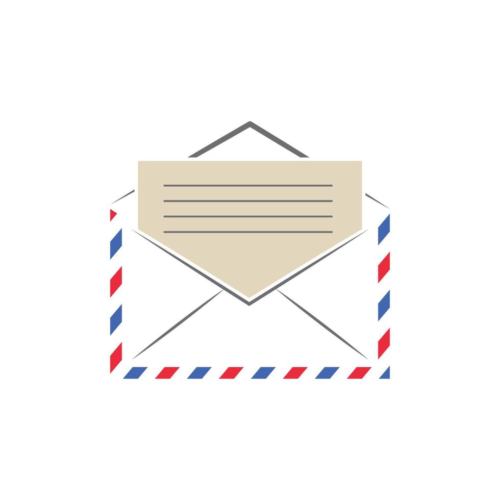 design de ilustração vetorial de ícone de correio vetor