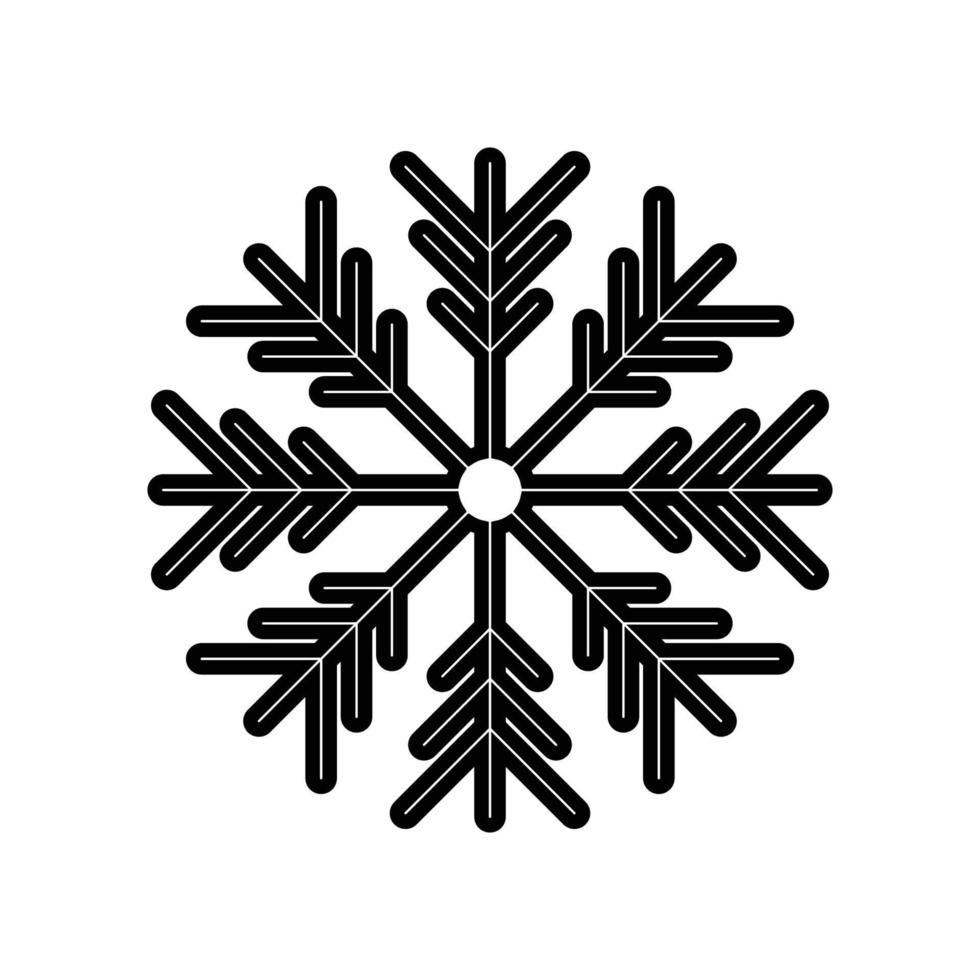 floco de neve ícone Vektor vetor