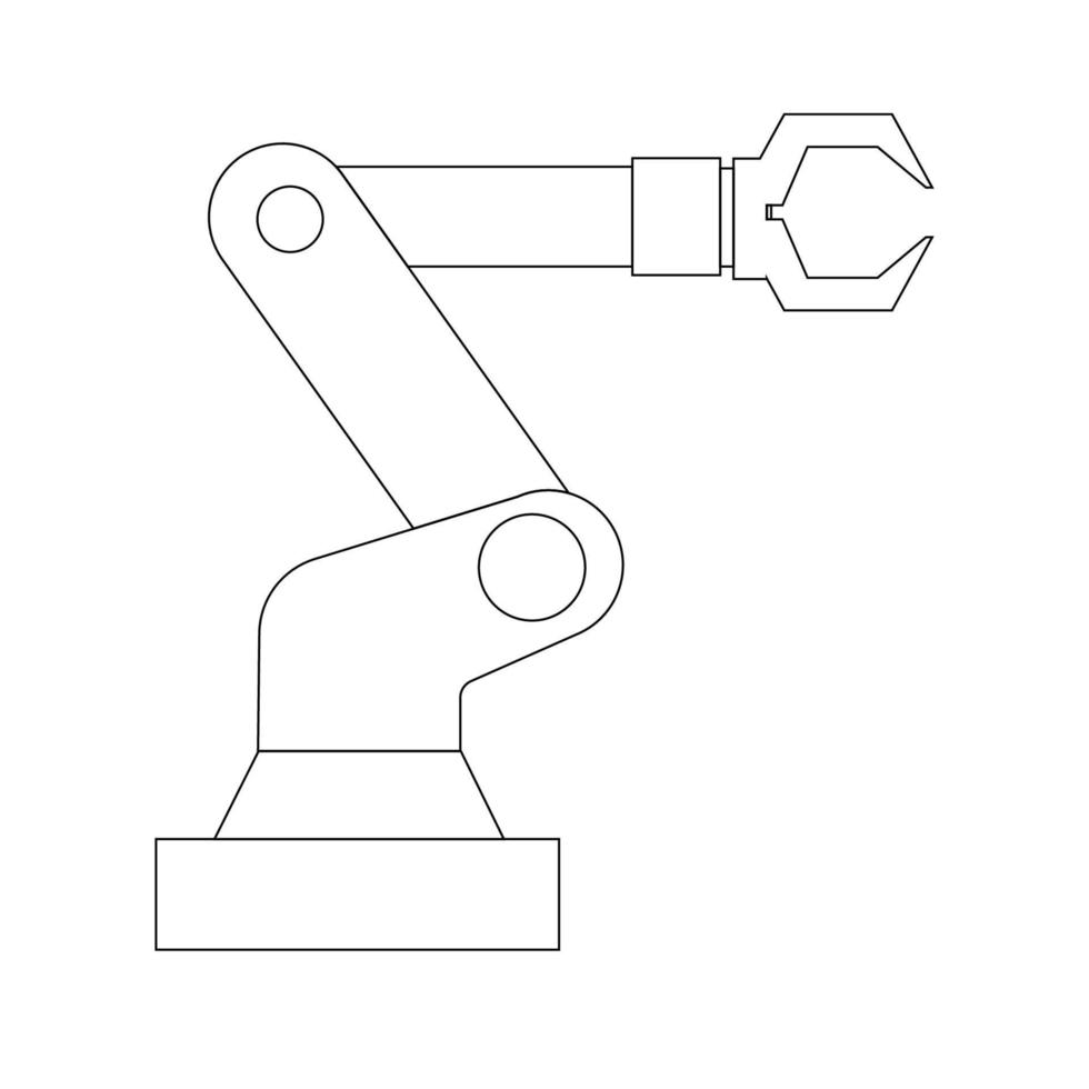 industrial robô ícone vetor