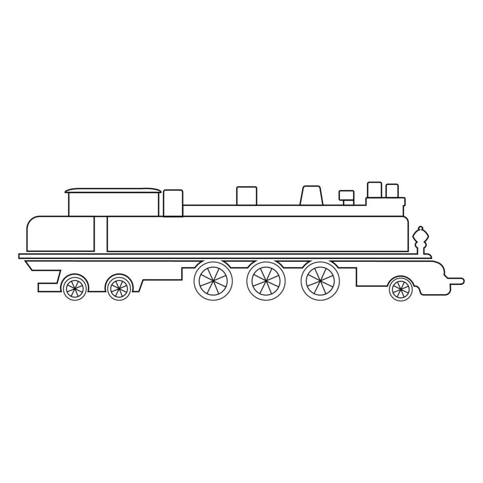 vapor locomotiva ícone vetor